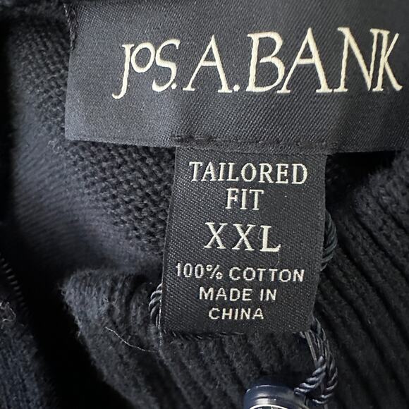 Jos. A. Bank Sweater Men XXL Blue Maroon Cable Knit Tailored - Picture 6 of 10